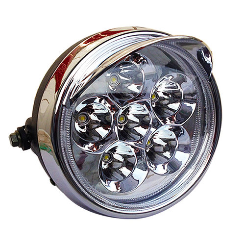 包邮超亮耐用12V-80V通用型电动三轮车LED大灯总成强光改装配件 - 图3