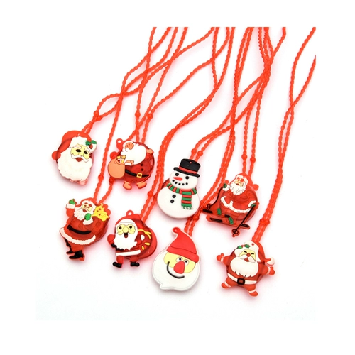 Рождественское мигающее ожерелье, детский защитный амулет, декор для детского сада, подарок на день рождения