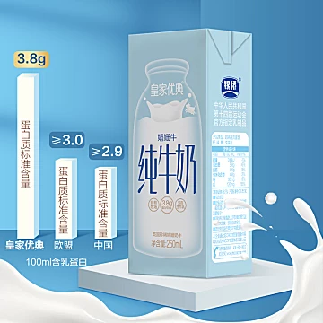 银桥娟姗高钙纯牛奶250ml*12盒[3元优惠券]-寻折猪