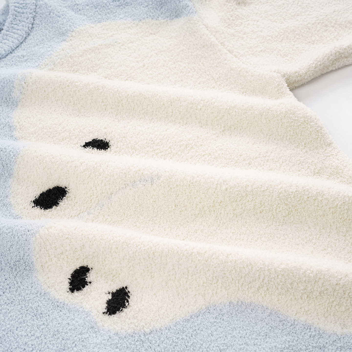 马克公主半边绒情侣睡衣女秋冬季加厚北极熊毛绒套装抗静电家居服,淘宝优惠券,粉丝福利购,淘宝优惠卷