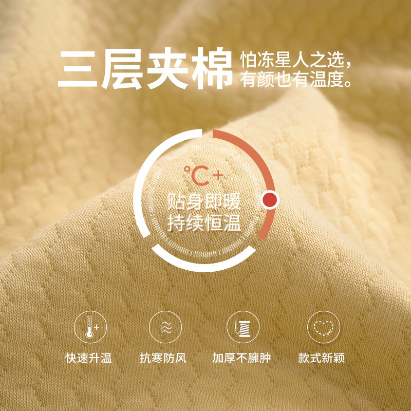 马克公主空气棉情侣睡衣女春秋卡通纯棉加厚夹层秋冬家居服套装男,淘宝优惠券,粉丝福利购,淘宝优惠卷