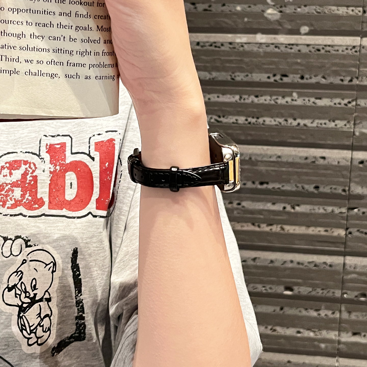 适用于华为手环10表带女款band9系列专用8NFC针扣竹节纹荣耀10皮质运动智能腕带6pro保护套壳XL高级感秋冬季 - 图1