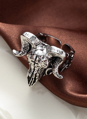 戒指潮流个性复古动物男合金
