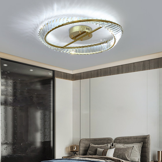 2025 new light luxury crystal master bedroom ceiling lamp
