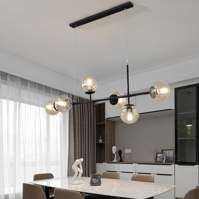 北欧餐厅吊灯现代简约家用大气饭厅网红魔豆吊灯长条餐桌吧台灯具,淘宝优惠券,粉丝福利购,淘宝优惠卷
