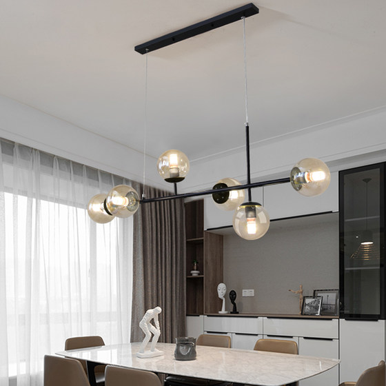Nordic restaurant chandelier dining room living room magic bean strip light