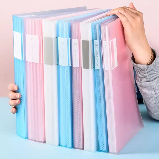 Deli test paper storage book information book folder a4 transparent multi-layer insert paper book large capacity award collection book picture book students use music scores to organize pregnancy examination prenatal examination 72555