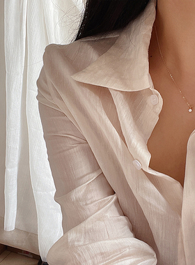 美产14k包金迷你单钻六爪锁骨链