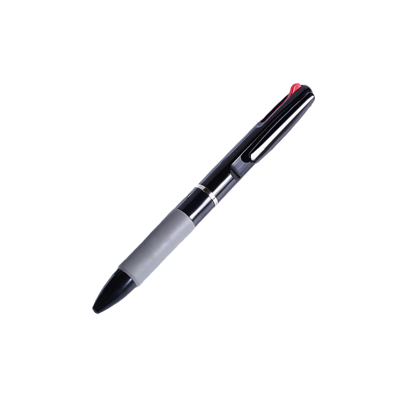 珠笔按压式自动原子笔中性笔多色中油笔蓝色笔芯红色黑色三色彩色 - 图3