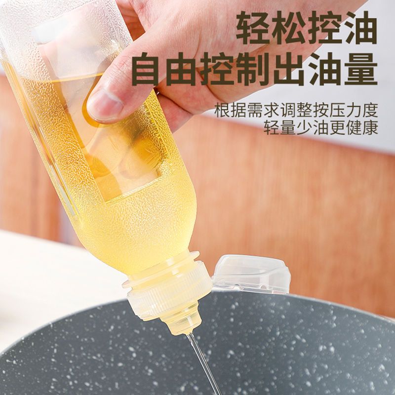 油瓶油壶调料酱油醋香油瓶PP5家用厨房油罐防漏塑料喷油 - 图0