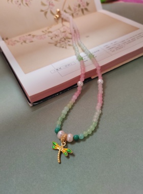 永夜星河凌妙妙虞书欣同款项链软璎珞项圈多巴胺彩色串珠少女项链