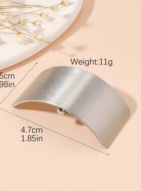 金属马尾扣配饰韩式无痕发夹低马尾装饰发扣简约光面金属发勾头饰