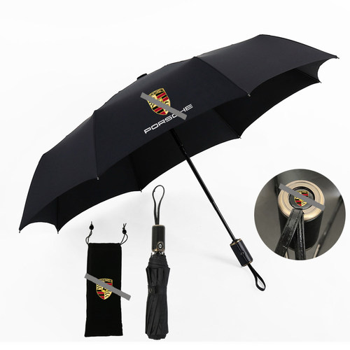 保葆时捷雨伞mcn超轻卡宴车用直杆伞 汽车男士自动商务三折叠伞 - 图2