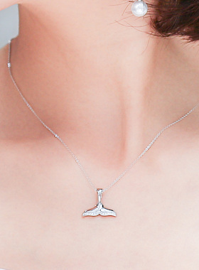 飞鱼项链锁骨链送女友不易过敏