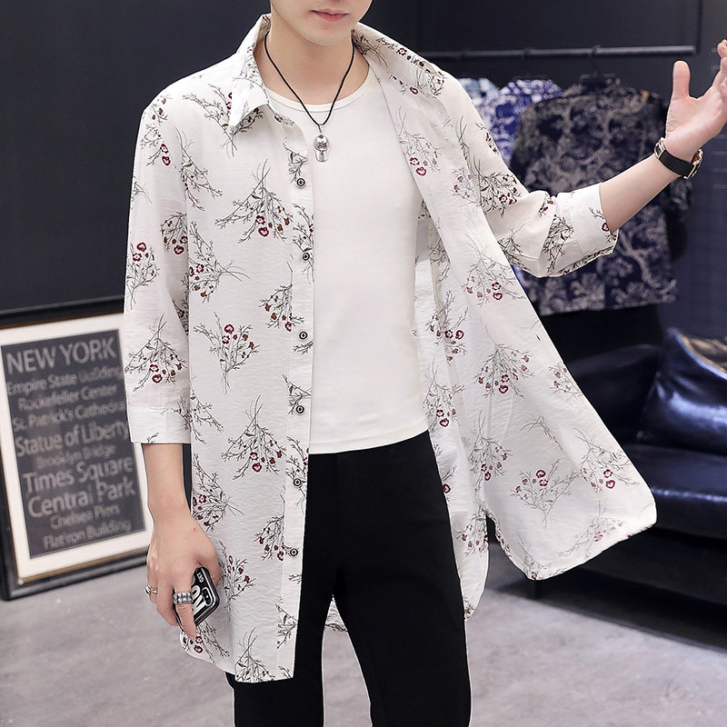 2020夏季新款男中长款轻薄款韩版 坦登博风衣