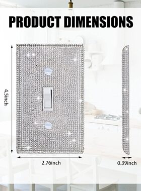 厂家直发墙壁翘板开关砖石贴纸美式美标美规开关面板钻贴跨境热卖