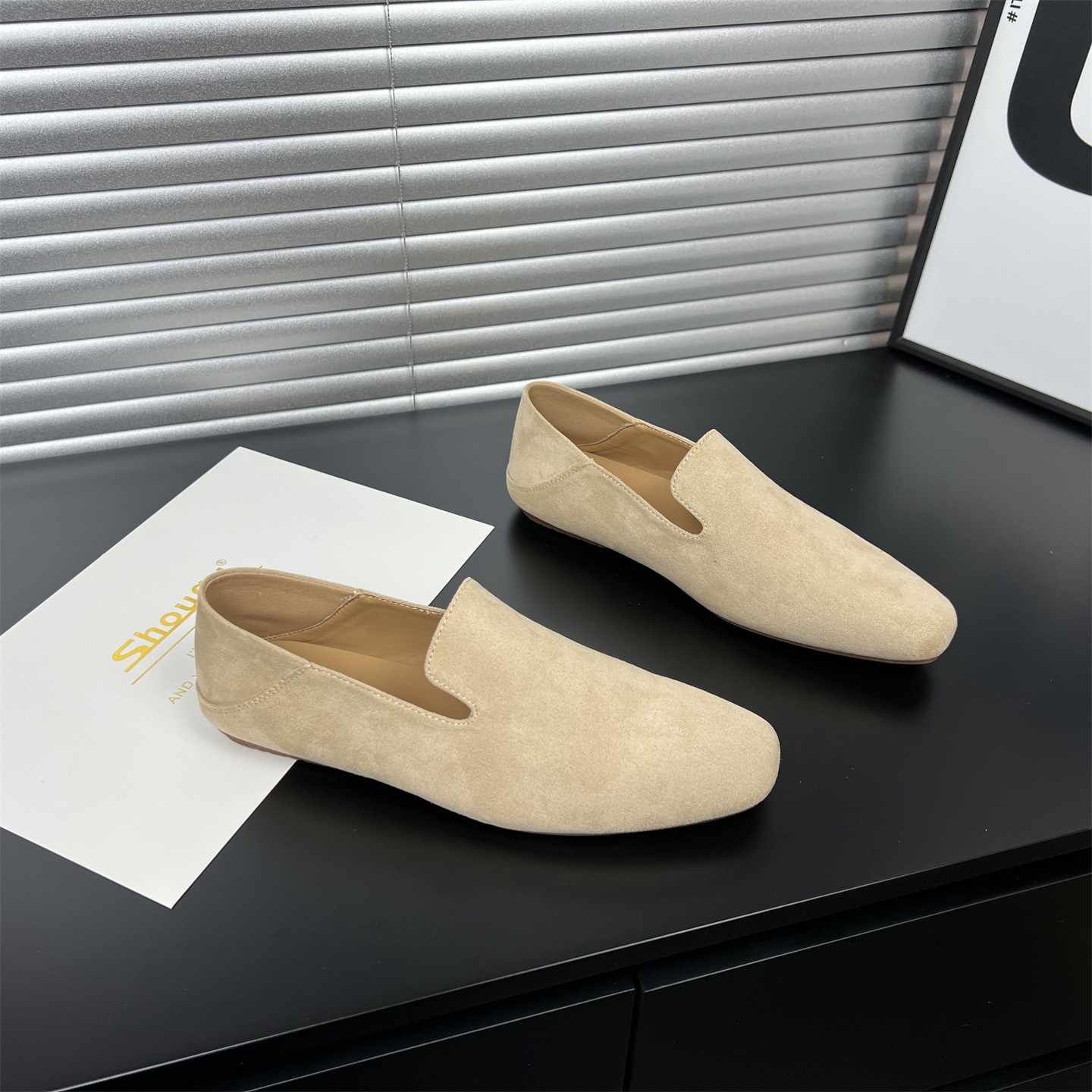 极简风反绒皮乐福鞋女2026春款新款韩版平底懒人一脚蹬舒适休闲鞋,淘宝优惠券,粉丝福利购,淘宝优惠卷
