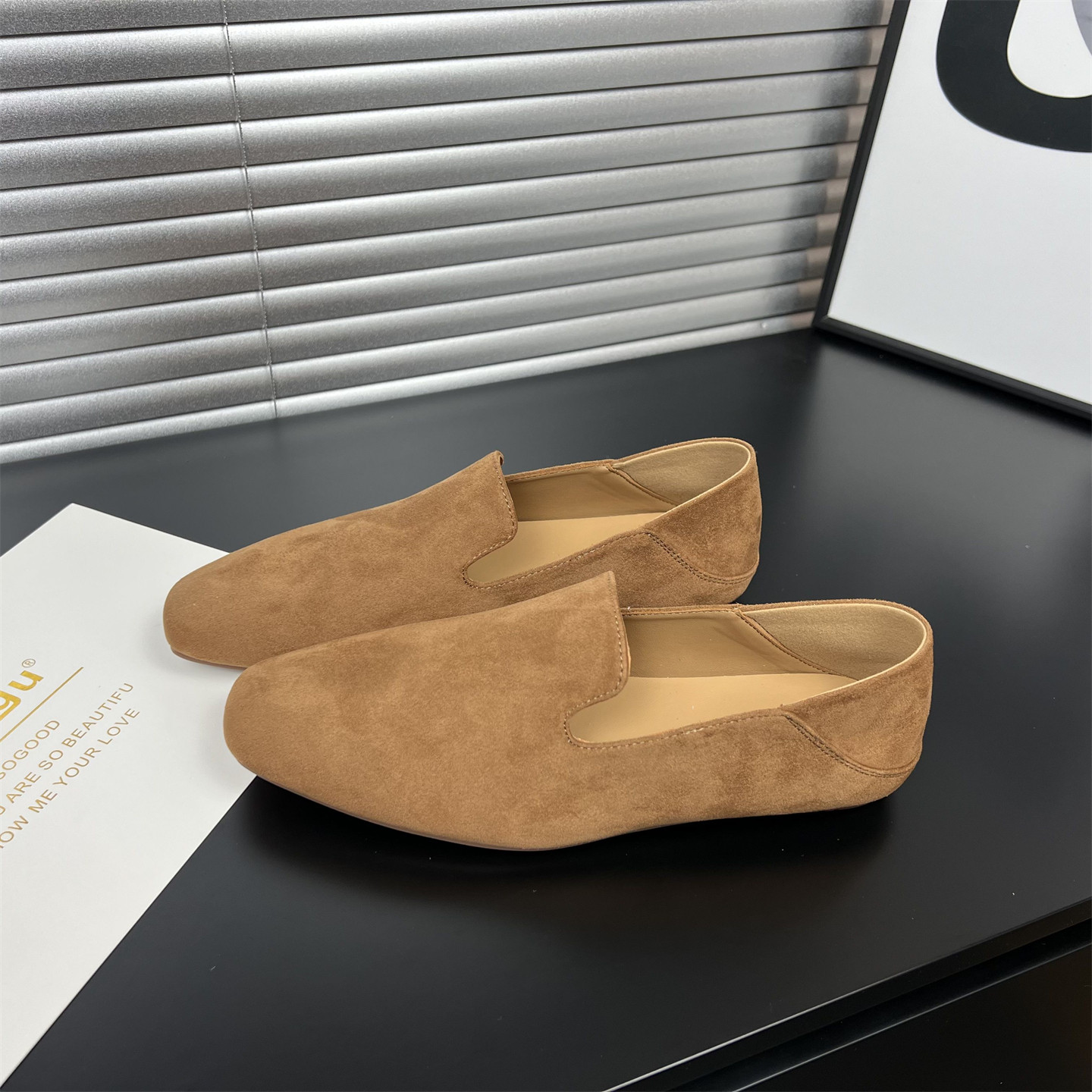 极简风反绒皮乐福鞋女2026春款新款韩版平底懒人一脚蹬舒适休闲鞋,淘宝优惠券,粉丝福利购,淘宝优惠卷