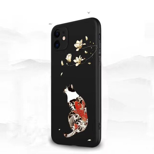 国潮浮雕适用于Google pixel10proXL/9pro浮雕手机壳浮世绘谷歌10A/9A软壳海浪9proXL全包Pixel7仙鹤Pixel8A - 图2
