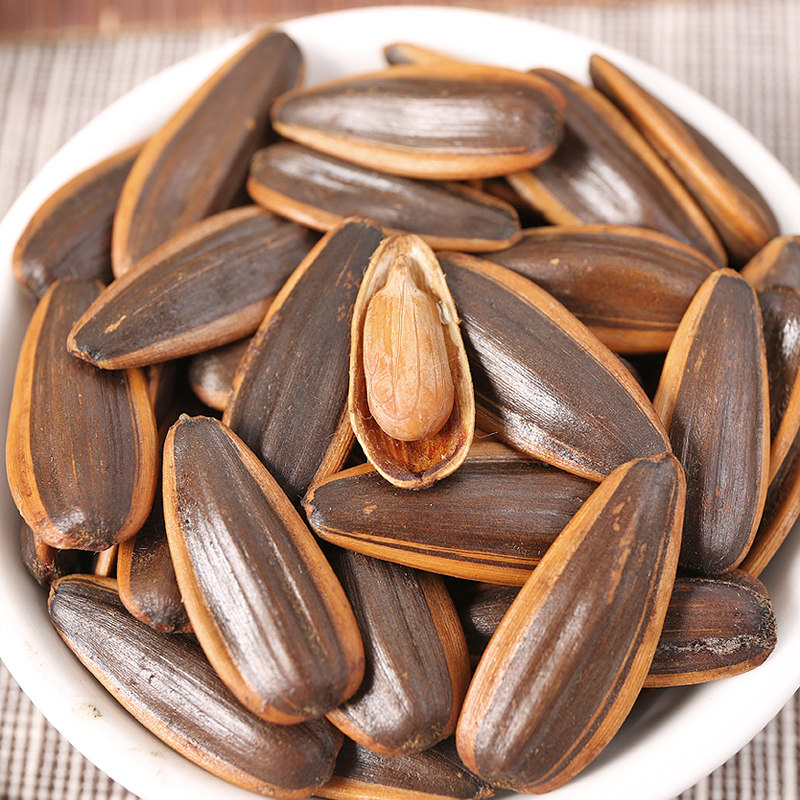 纤手焦糖山核桃味瓜子500g大包装新货大颗粒葵花籽坚果零食品炒货