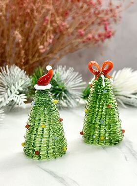 圣诞节限定琉璃圣诞树装饰摆件