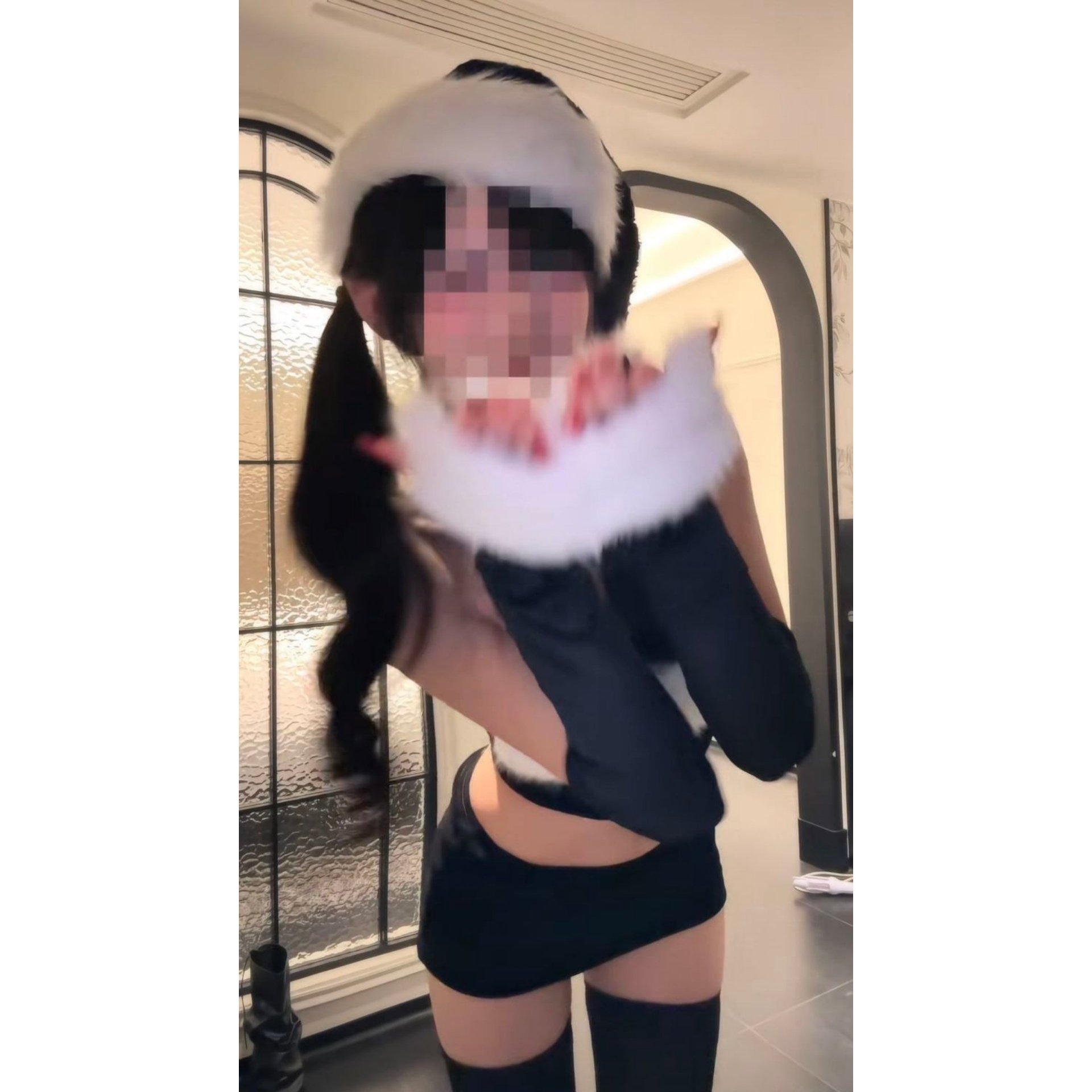 可爱风黑白拼接抹胸短裙两件套女夏季性感显身材修身剪裁抹胸套装,淘宝优惠券,粉丝福利购,淘宝优惠卷