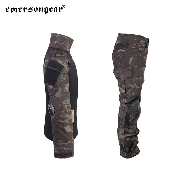 爱默生官方G2 MCBK全地形黑色迷彩BDU战术蛙服户外战术上衣裤子 - 图2