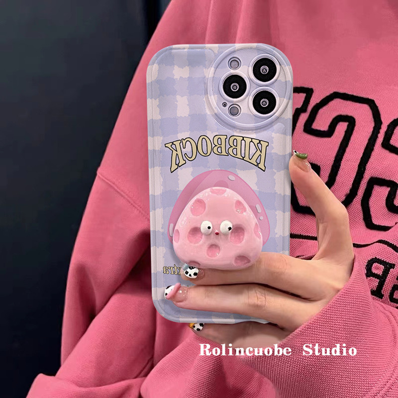 可爱粉奶酪支架手提 xsmax xr手机壳 龙龙数码配件手机保护套/壳