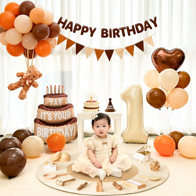 抓周道具高档原木风男孩女孩一周岁生日仪式布置抓阄摆件全套地毯 - 图3