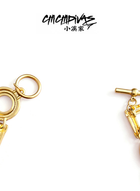 （小溪家）几何元素金色项链欧美风复古高级简约小众