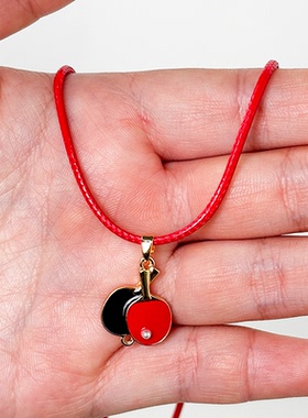 乒乓球项链情侣简约运动饰品