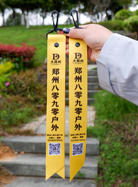 彩色渐变飘带团队春游出行定制背包挂件俱乐部户外登山活动徒步