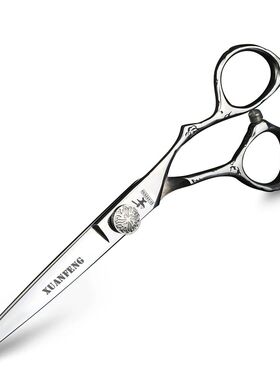 Black Mirror Hair Scissors 6-inch JP440C Barber Cutting Scis