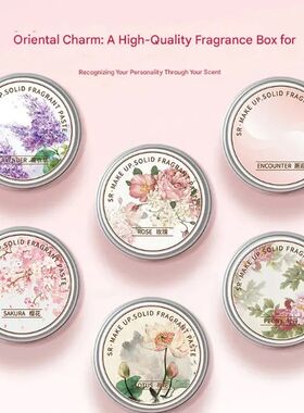 Solid Perfume Portable Solid Balm Long Lasting Fragrances Fl