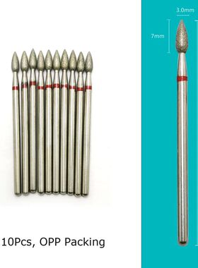 10pcs/Set Nail Drill Bits Diamond Cutters for Manicure Cutic