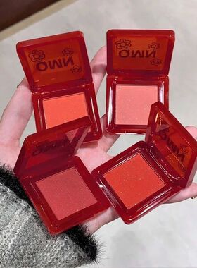 Monochrome Blush Palette Tomato Orange Blusher Powder Natura