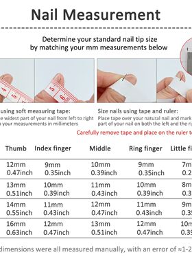 10Pcs Long Handmade Press On Nails Full Cover Rhinestone Des
