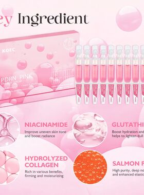 10Vials/Box PDRN PINK ONE DAY SERUM Firming Hydrating Ampoul