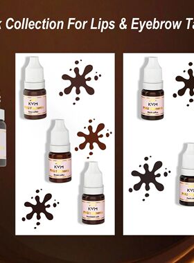 5 Colors 5ML Tattoo Liquid Pigment Semi Permanent Makeup Bla