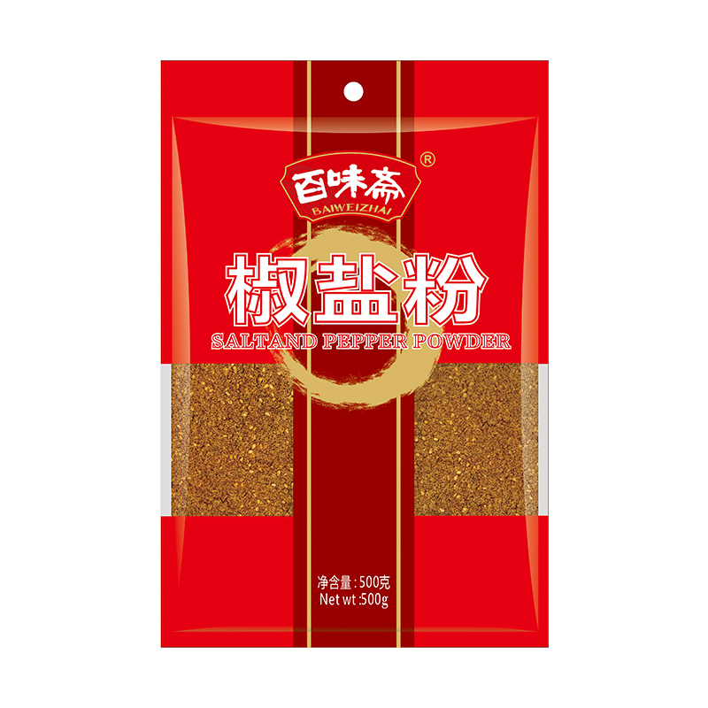 百味斋 椒盐粉500g袋装 家商用烧烤调料羊肉串鸡排油炸撒料味椒盐 - 图0