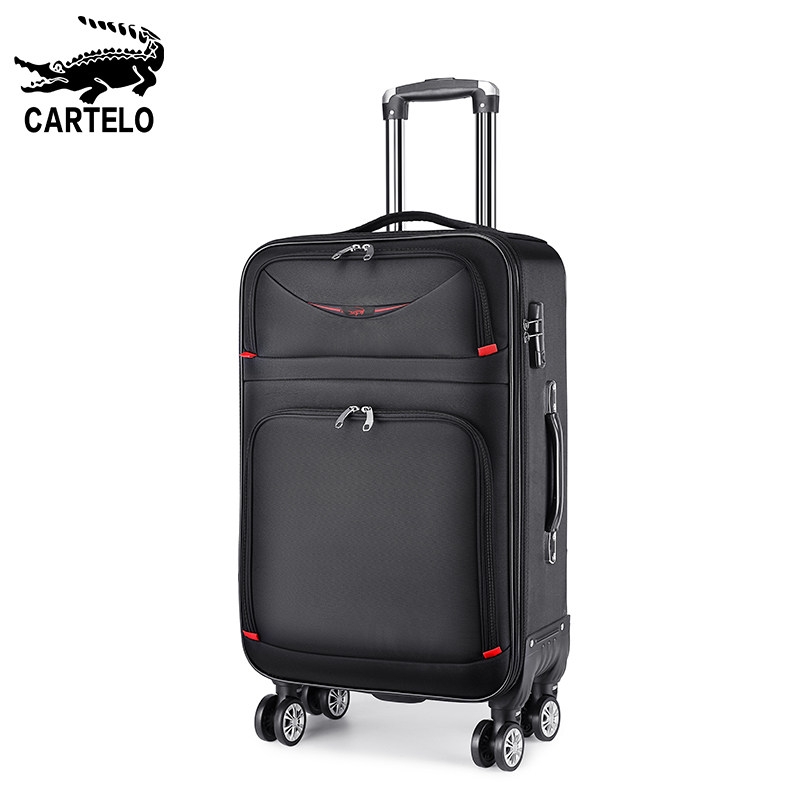 牛津布女密码学生万向轮20寸拉杆箱 卡帝乐鳄鱼泽启旅行箱