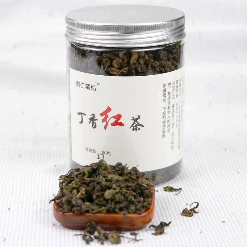 黑糯养胃茶正品渭宁茶同仁堂特级黑糯米茶丁香红茶养肝特级黑糯茶-图1