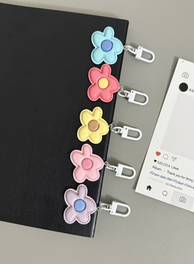 韩风ins小众小花朵包包挂饰钥匙扣挂件手机壳耳机套挂链配饰