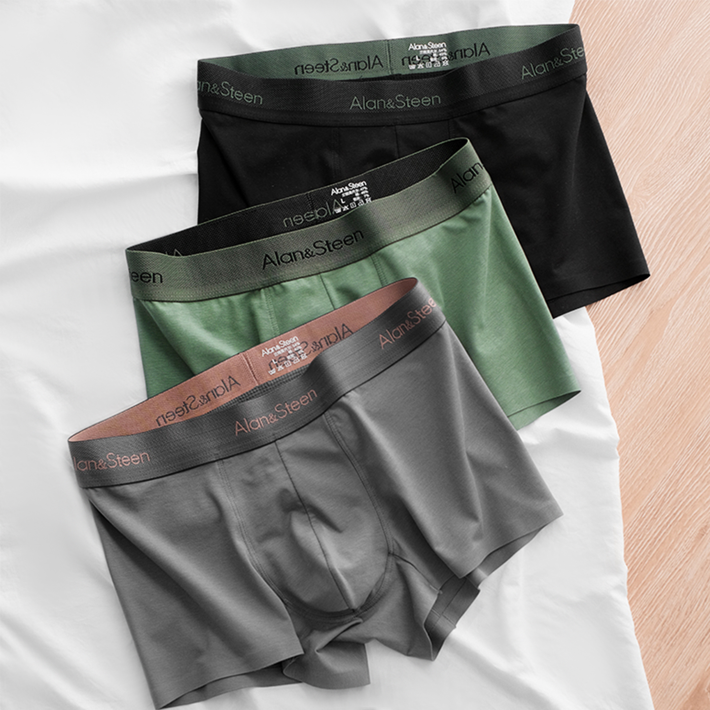 男士内裤莫代尔棉男款抑菌短裤高档男生舒适透气无痕平角裤男款 - 图3