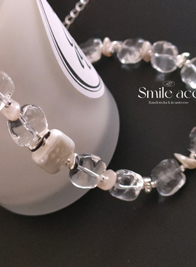 2026新款透明串珠项链女ins小众设计感高级轻奢百搭锁骨链