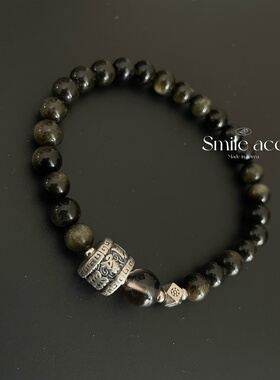 韩国东大门新款纯银转运珠串珠手链女ins小众设计感高级轻奢手链