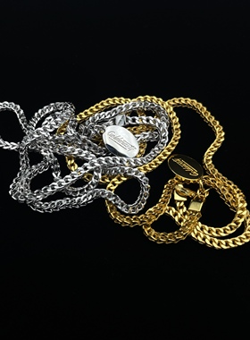 正反链盒子链麻花链925纯银项链