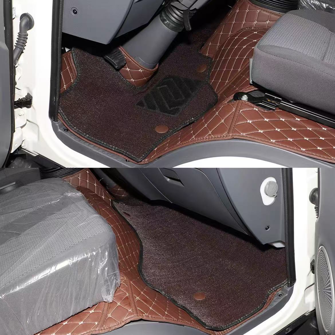 一汽解放虎VN虎VH VR大王驾到J6F虎6G领途招财虎轻卡麟vh全包脚垫 - 图3