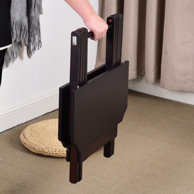 Polished and smooth, the bamboo is compact and easy to store, making it fit in the room.