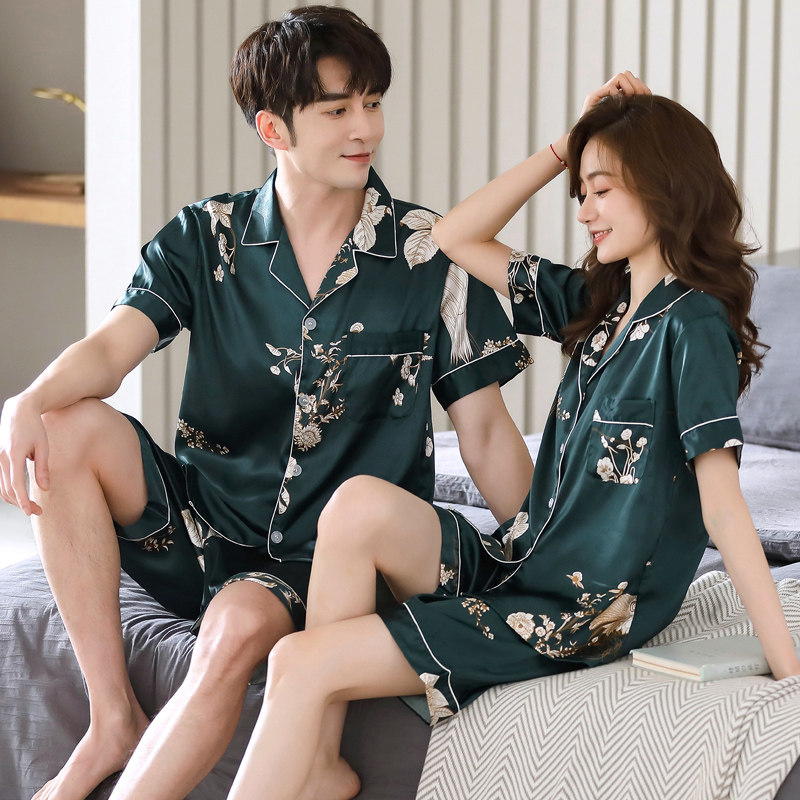 2023年新款情侣女款夏季丝绸睡衣 乐姿梦睡衣/家居服套装